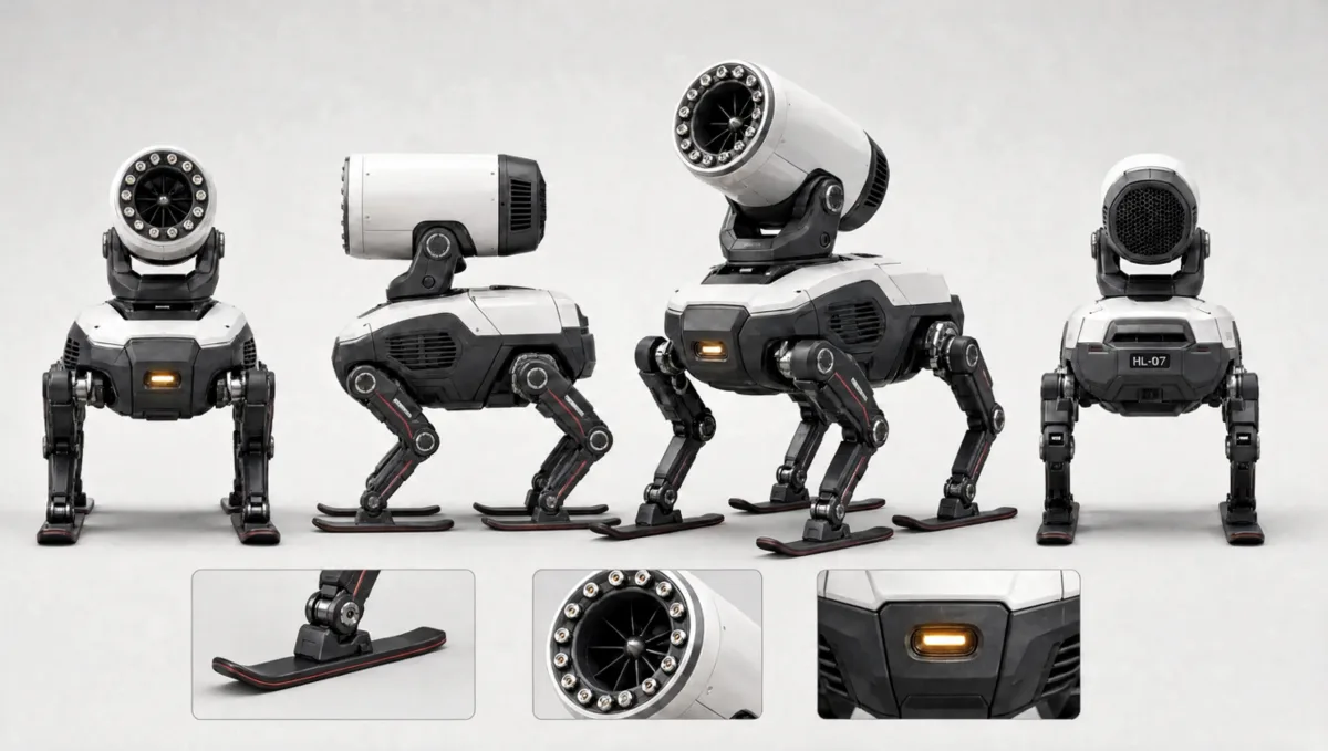 KI-generierte Roboter-Designstudie